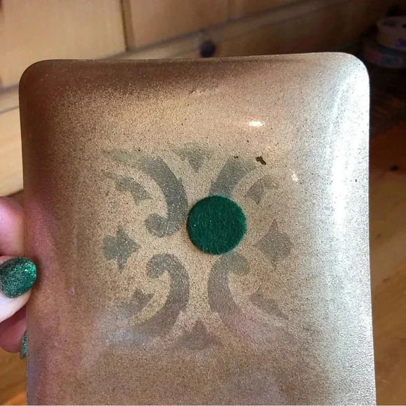 1950’s Talbot Glass Company Gold Tray - Picture 6 of 10